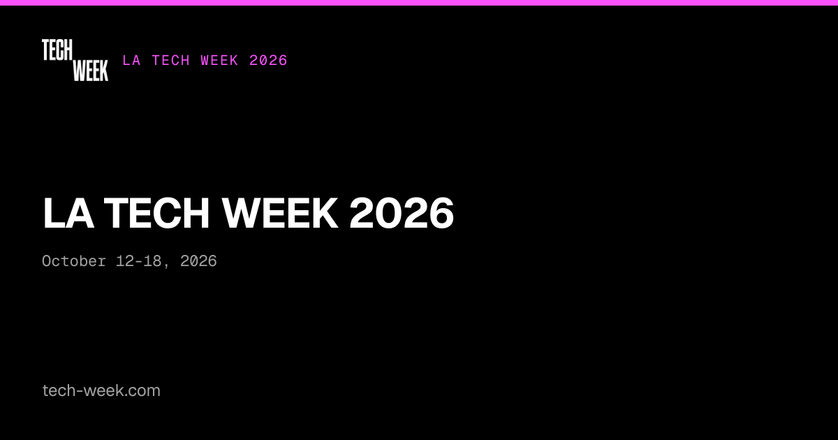 AI App Day Build · LA Tech Week 2026